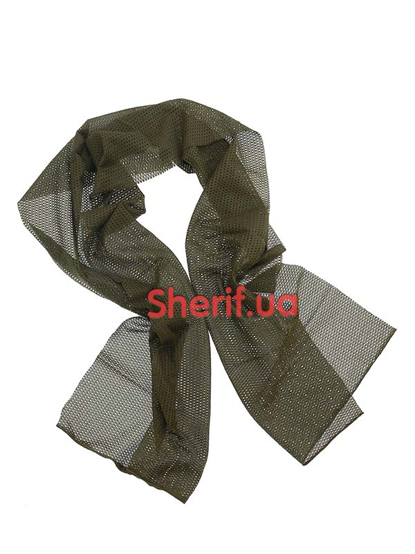 Mesh scarf 160x40cm Army Green (soft jersey)