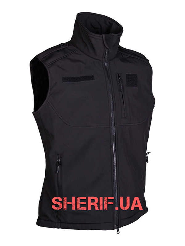Fleece vest MIL-TEC Softshell Black