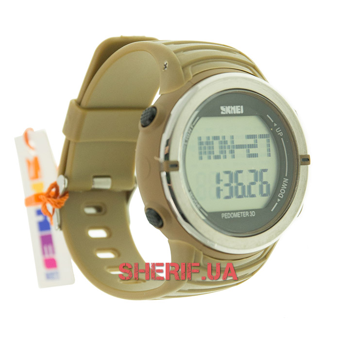 Часы Skmei 1111 Pulse Coffee BOX с шагомером