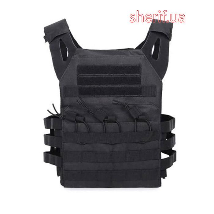 "Плитоноска" PLATE CARRIER жилет під бронепластини кол. Black
