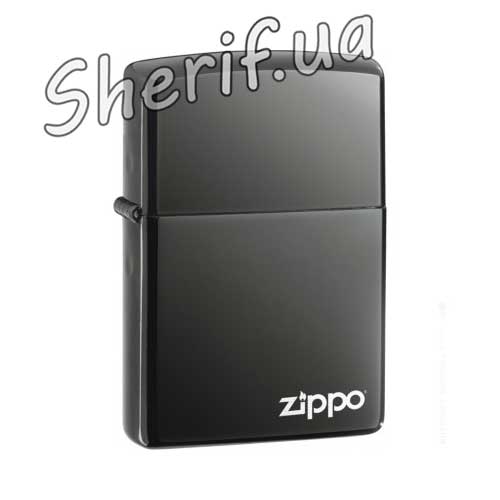 Lighter Zippo BLACK ICE w ZIPPO LOGO - Laser 150 ZL