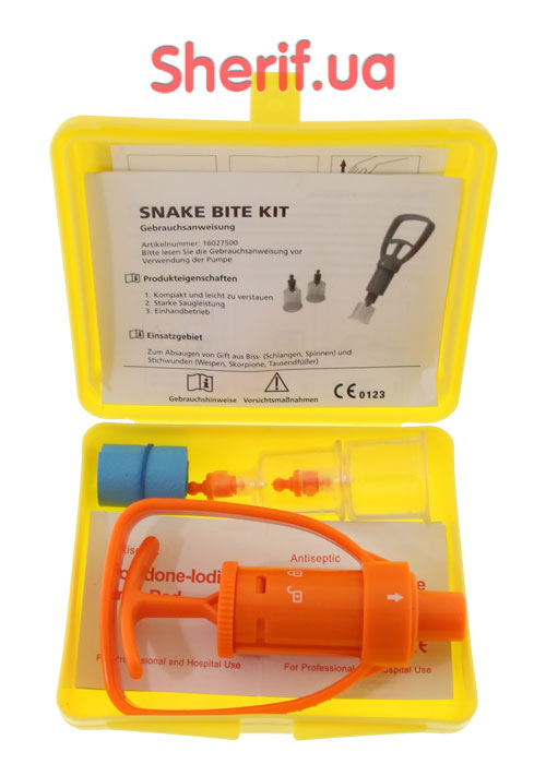 Набор MIL-TEC первой помощи от укуса змеи и клещей Snake Bite Kit