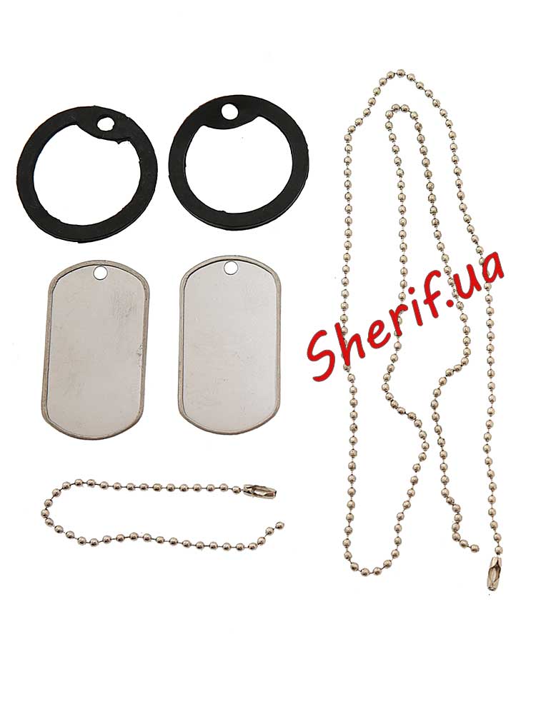 Military dog ​​tag MIL-TEC with rubber bands, 16311018