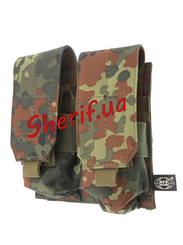 Max Fuchs Double Molle Flecktarn Magazine Pouch
