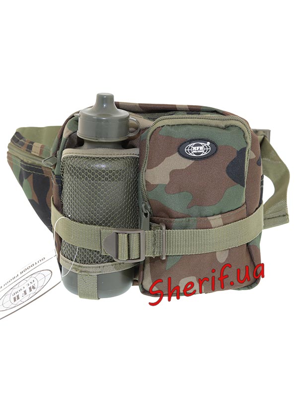 Max Fuchs waist bag with Woodland flask