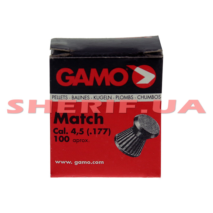 Кулі Gamo Match 100шт. кал.4,5(.177)