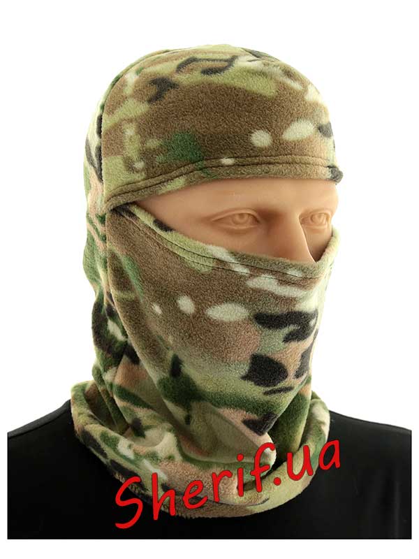 Balaclava fleece single-layer Multicam 1 holes.