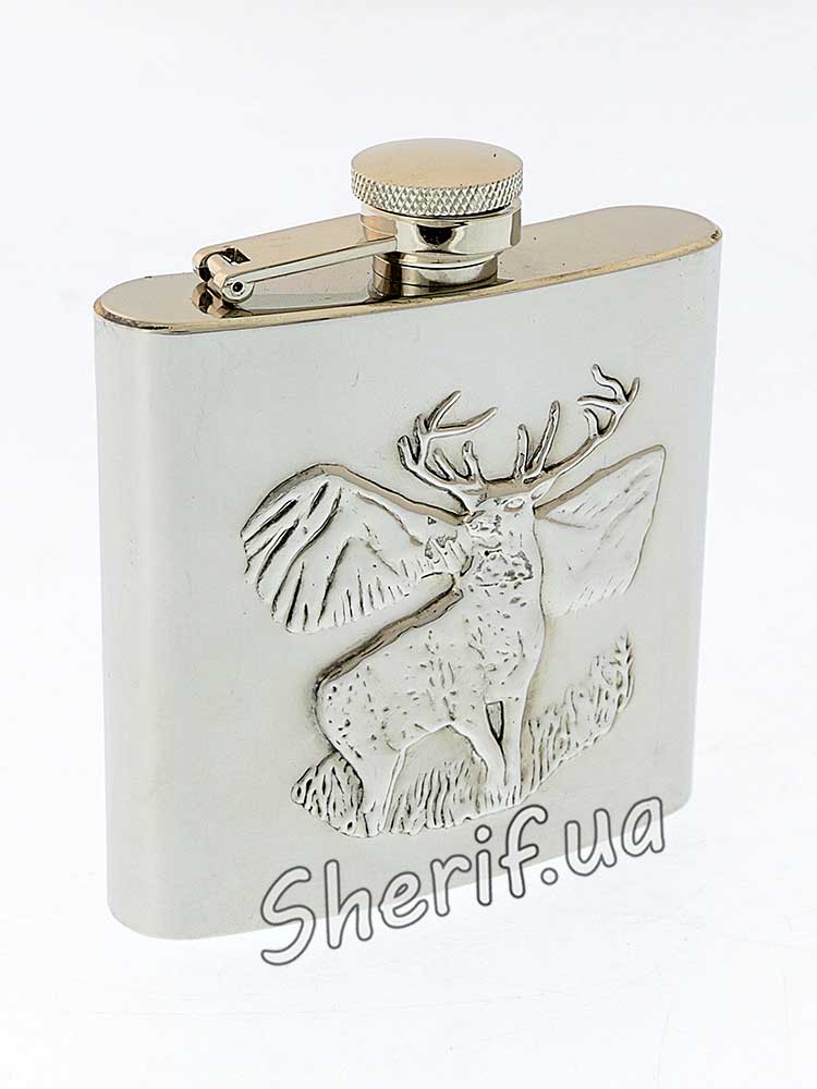 Фляжка Starwings B1656 метал. з інкрустацією Олень 6oz