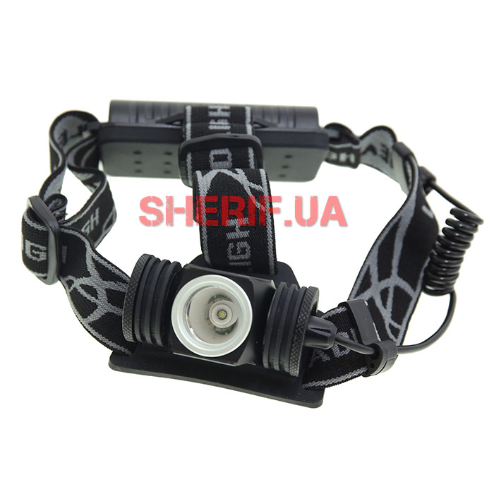 Фонарь налобный Police 01-XPE, 2 ак. 18650, micro USB