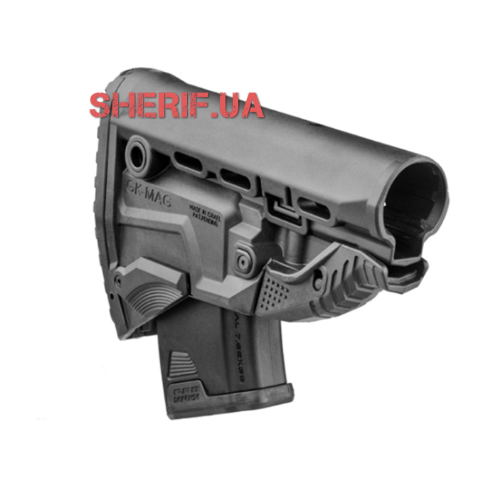 Приклад Fab Defense АК с встроенным носителем магазина (полимер)