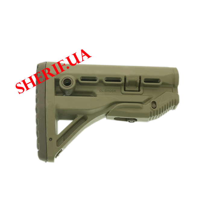 GL-SHOCK Olive polymer stock with shock absorber from Fab Defense