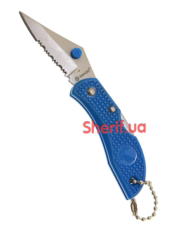 Knife keychain Ganzo G623S blue