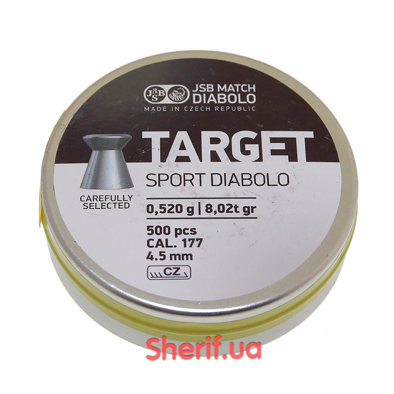 Bullets JSB Diabolo Target Sport 4.5mm, 0.520g (500pcs)