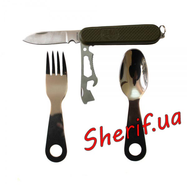 Набір столових приладів MIL-TEC 3 предмети в чохлі