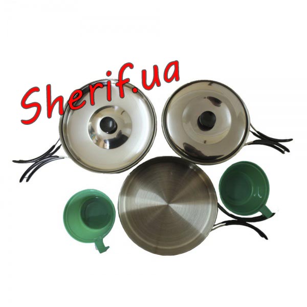 Набор стальной посуды MIL-TEC на 2 персоны