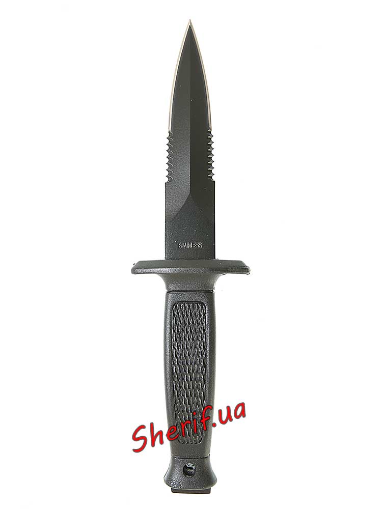 Ніж MIL-TEC Stiefelmesser Mit Mehrzweckscheide Black