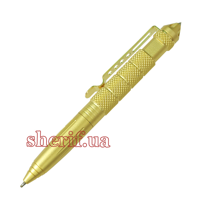 Tactical Kubotan Pen with Gold Titanium Tip