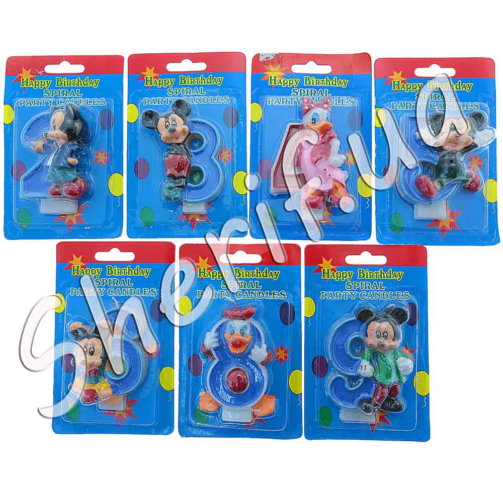 Candles figures 'Mickey' in assortment