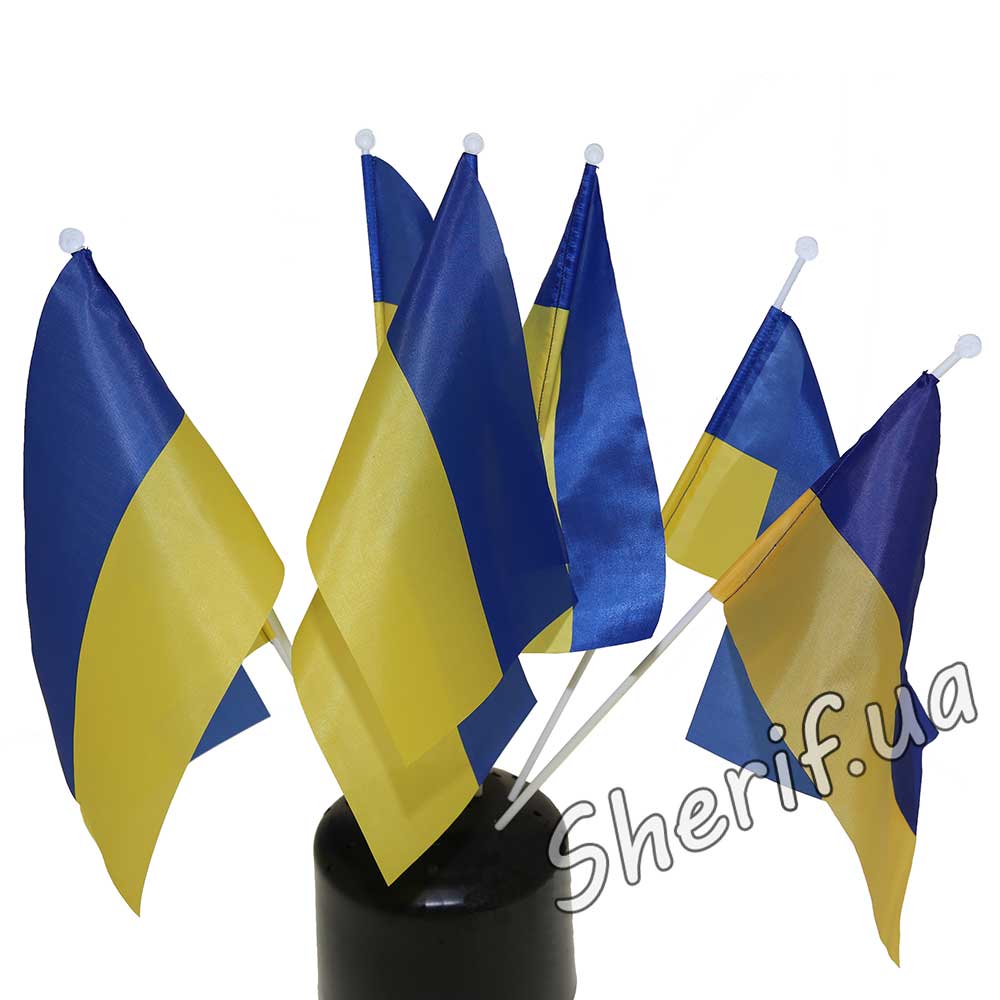 Flag of Ukraine on a stick 23*13.5