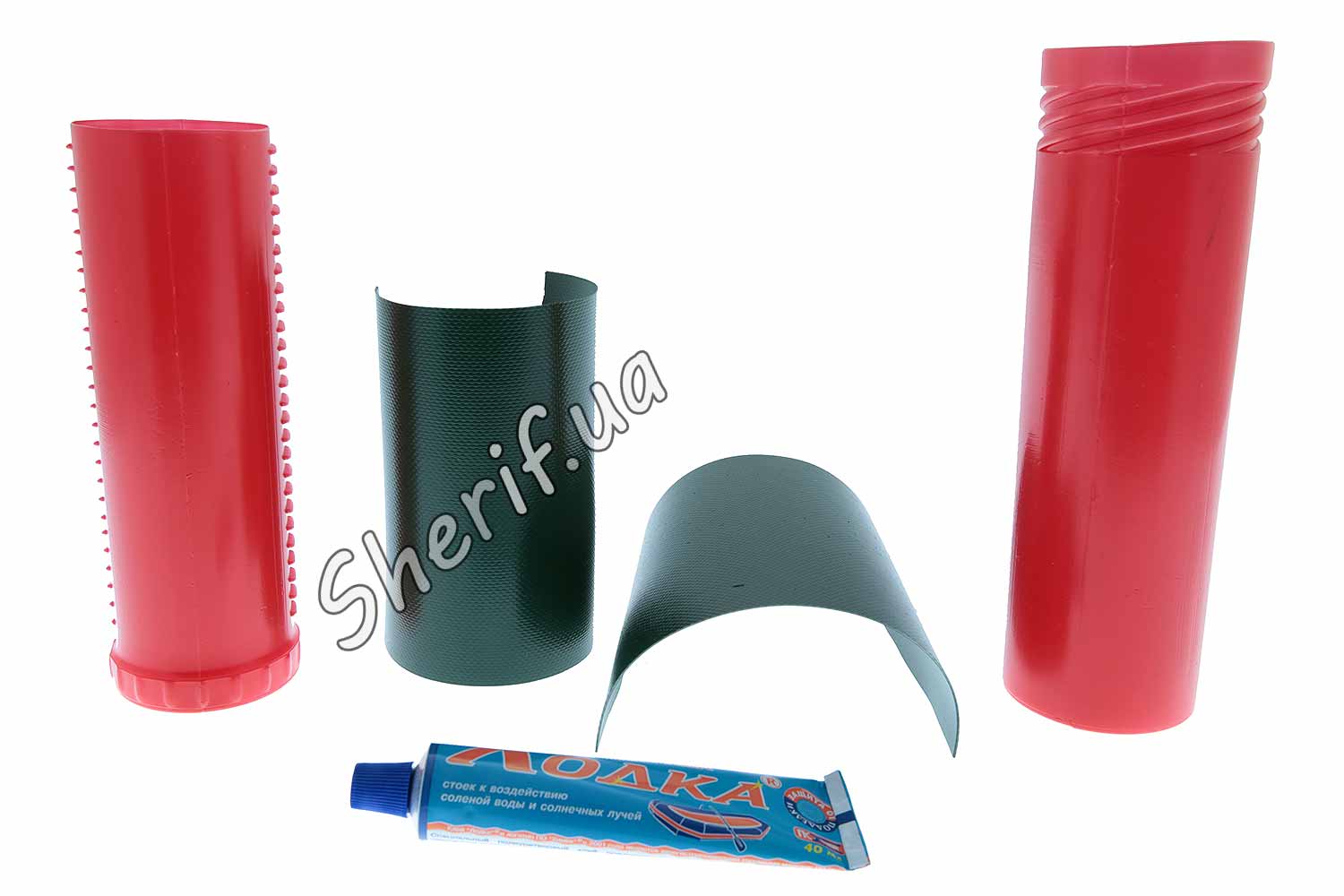 Spare parts kit for the boat (pencil case, glue, patches)