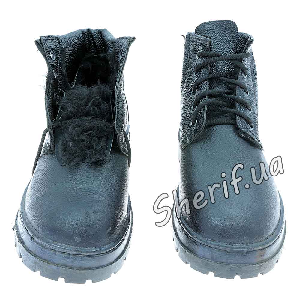 Boots Yuft winter, (tarpaulin + fur)