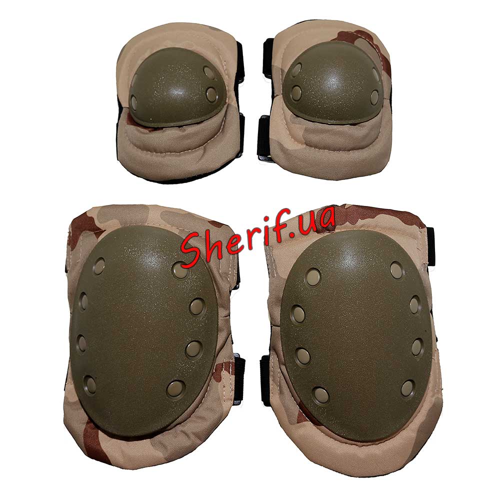 Military knee and elbow pads Desert (UK)