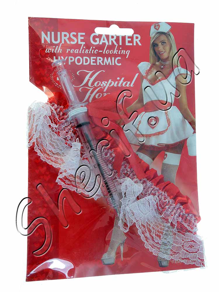 Nurse's garter + syringe
