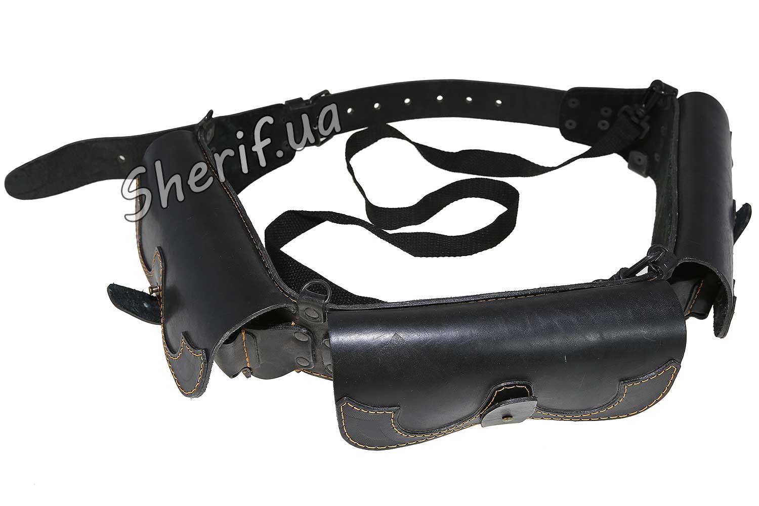 1613 Патронташ дворядний закритий з гумкою