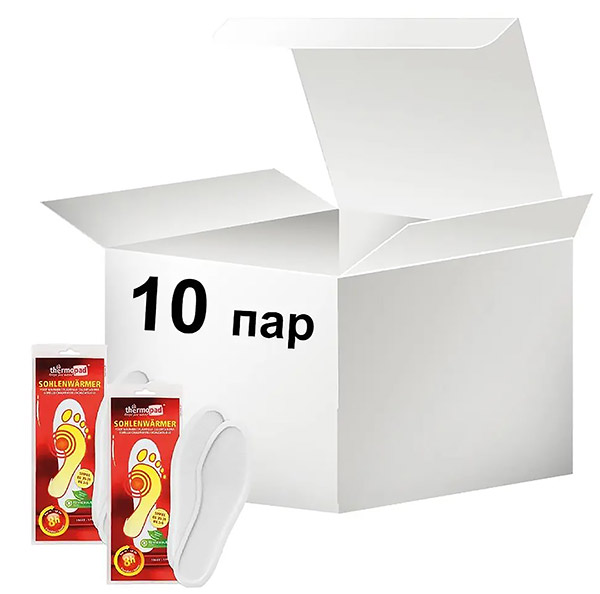Набір 10 пар  грілок-устілок Thermopad Foot Warmer, S, 36-37
