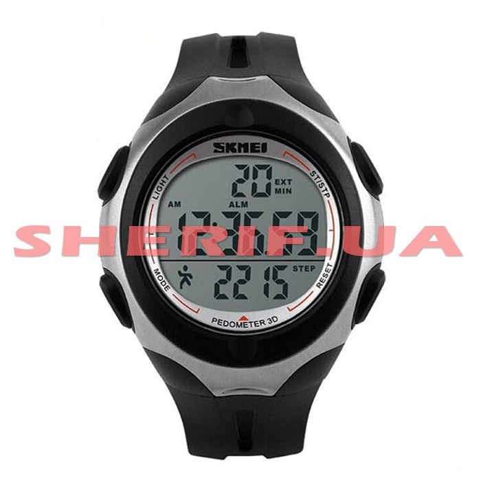 Skmei 1107 Black BOX Pedometer Watch