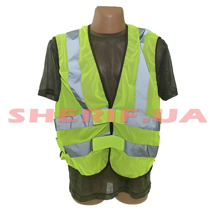 Жилет світловідбиваючий Поліція зелена