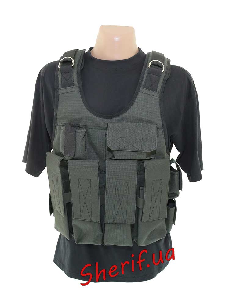 Unloading vest for Olive Drab plates