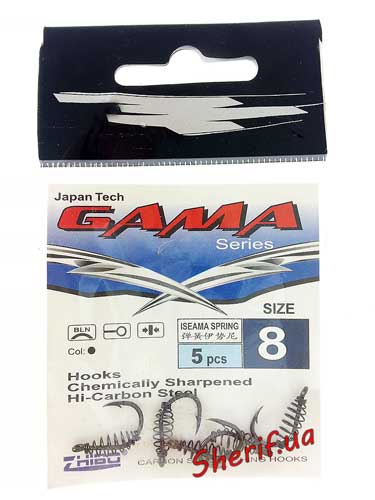 Гачки Gama № 8 c пружиною, 3225508