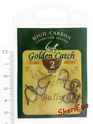 Hooks Golden Catch № 2 (7.5 kg) Bully, 5547102