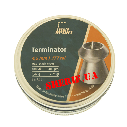 Пули H&N Terminator 0,47 g 4,5 mm 400 шт.