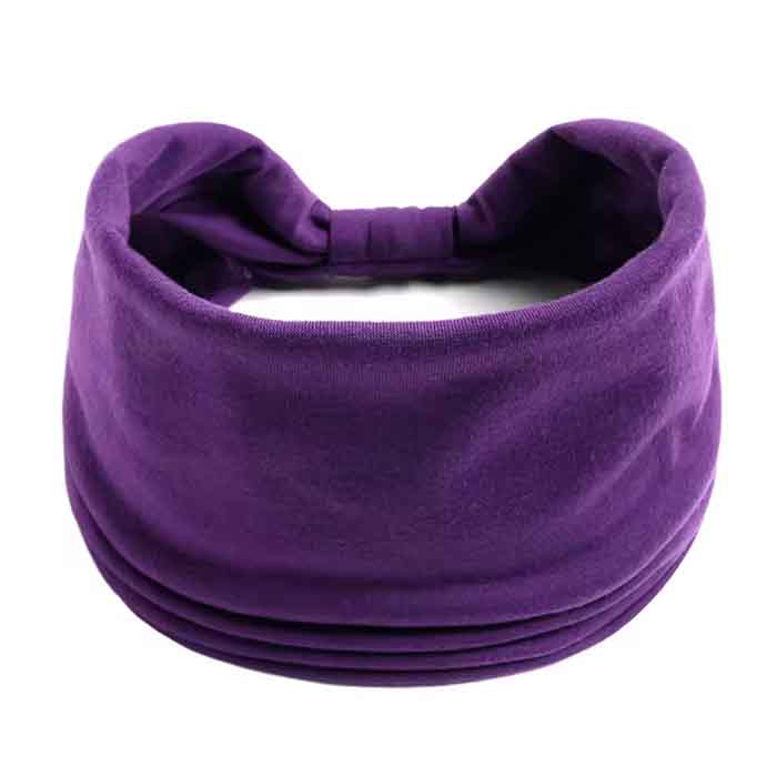 ​Женская богемная повязка на голову, цвет Пурпурный