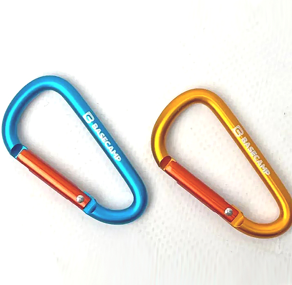 Набор алюминиевых сервисных карабинов Base Camp Delta 6 Straight Set, 2 шт, Blue/Orange
