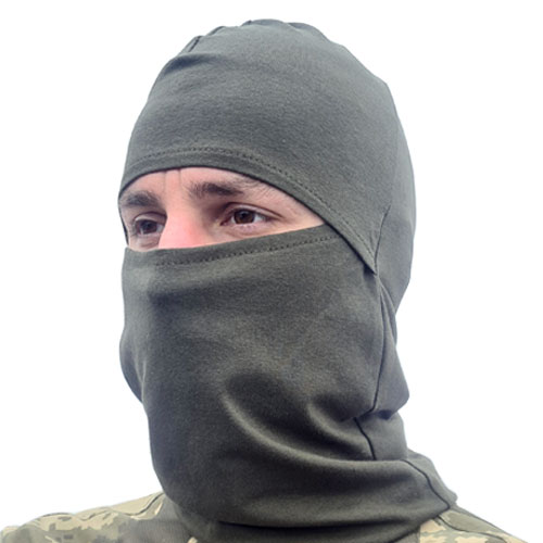 Балаклава трикотажна стрейч Олива M-TM