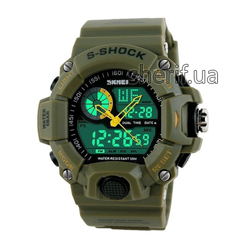 Годинник SKMEI 1029 Olive Military(5bar)