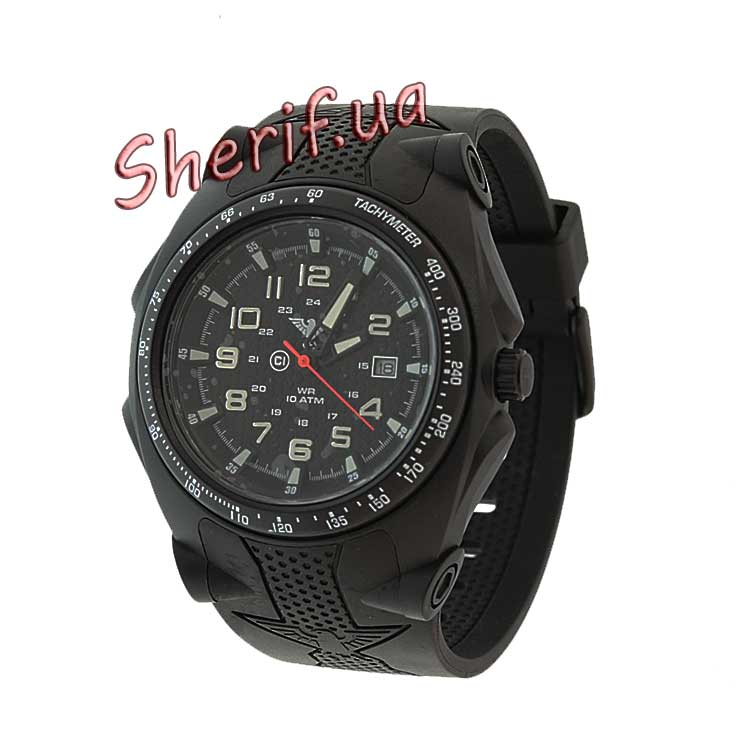 Годинник тактичний Sentinel A Black KHS.SEAB.S