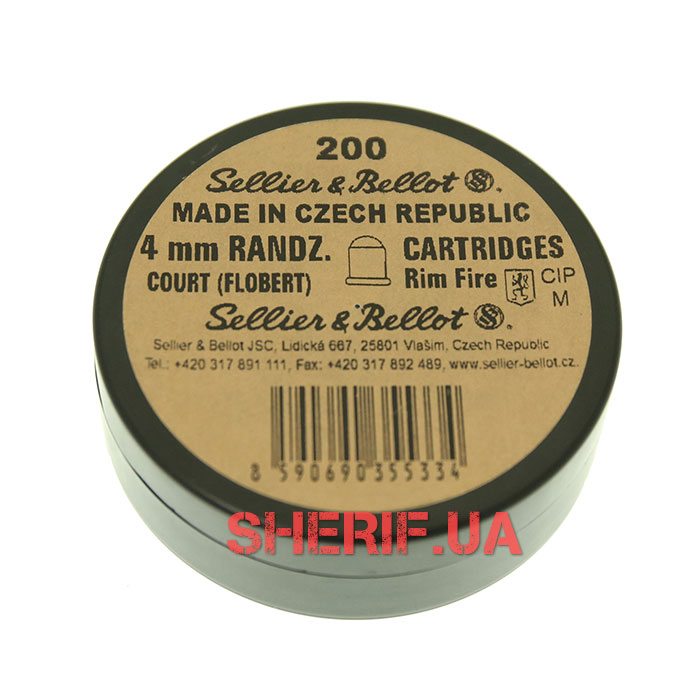Патрони Флобера Sellier&Bellot Randz Curte 4 mm (Чехія) 1уп/200шт