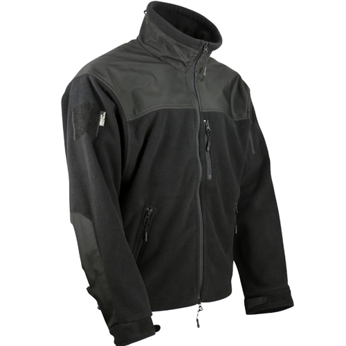 Флісова кофта тактична KOMBAT UK Defender Tactical Fleece, чорний