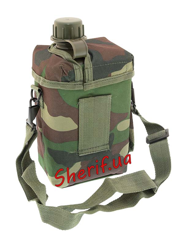 Flask MIL-TEC Patrol 2l with case and strap Woodland