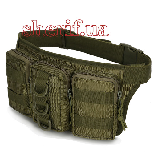 "Cargo". Tactical belt bag. Olive