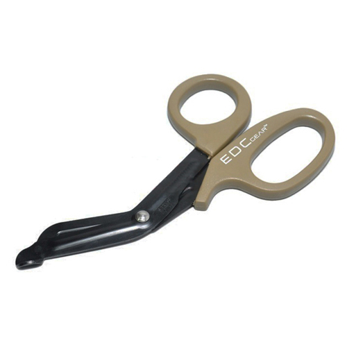 Khaki Tactical Medical Scissors EDC Gear Stainless Steel