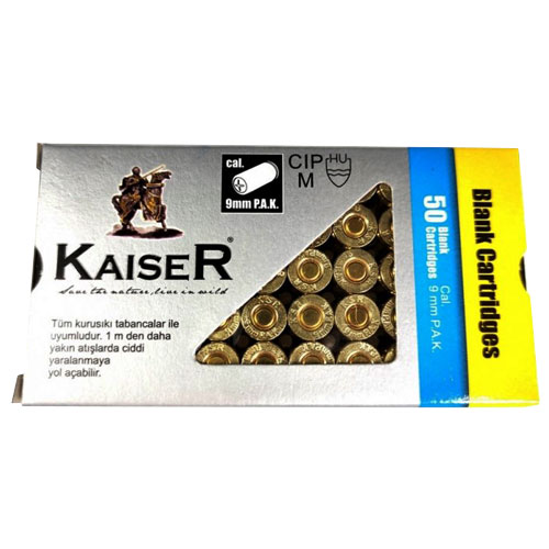 Blank cartridges Kaiser P.A.K. 9 mm (1pc)