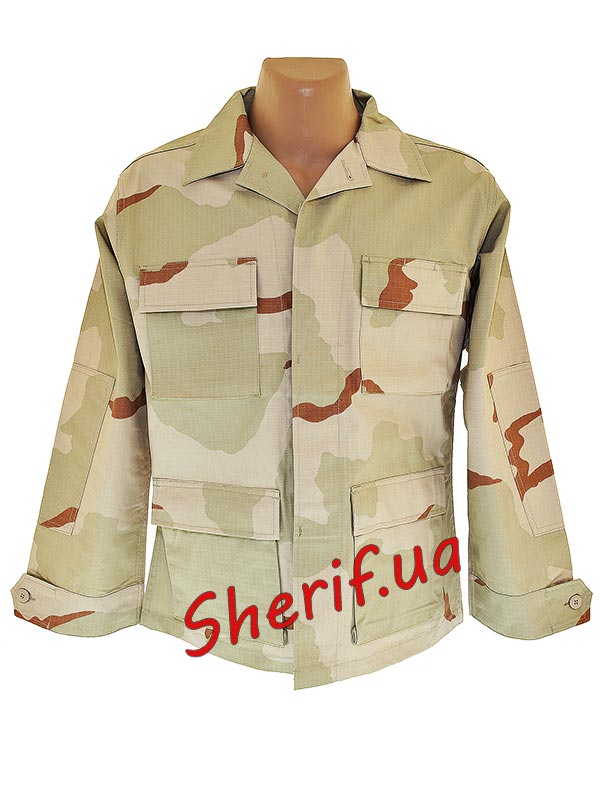Китель польовий MIL-TEC Rip-Stop BDU США 3 Col Desert
