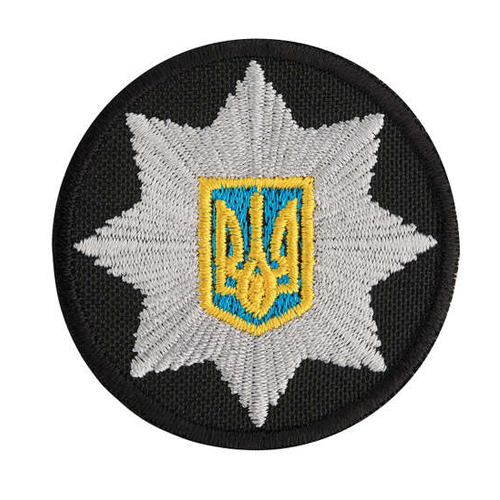 Cockade Police black (colo), 6 cm