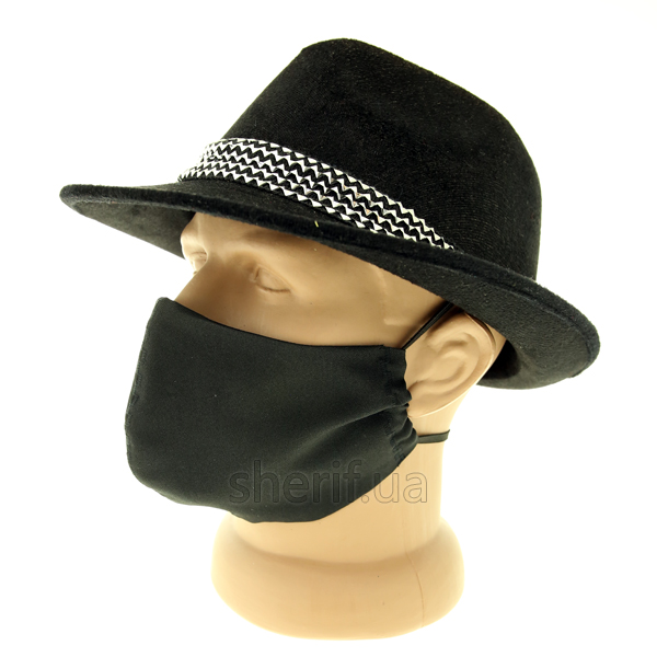 Маска многоразовая Black, модель 1.03