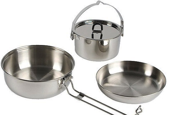 Set of dishes Tatonka Camp Set Large, Silver